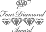 The image shows a logo with the text "Four Diamond Award" and a graphic of four diamonds.